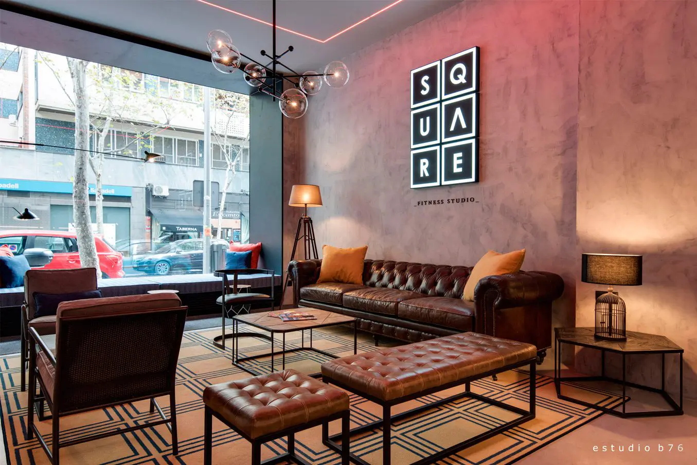 diseño gimnasio square fitness