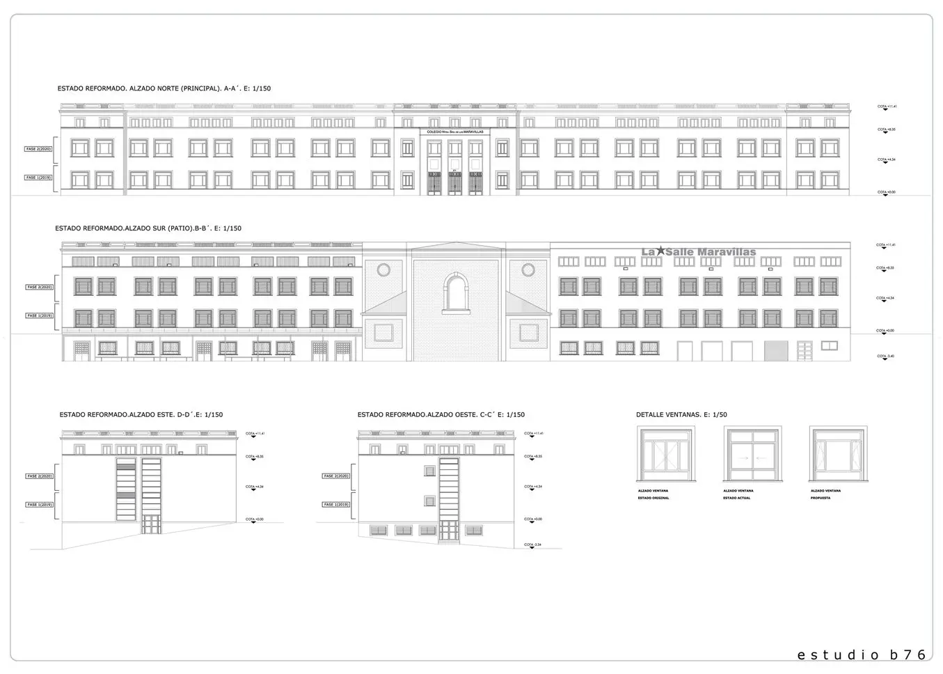 Colegio La Salle Maravillas Madrid, Estudio b76