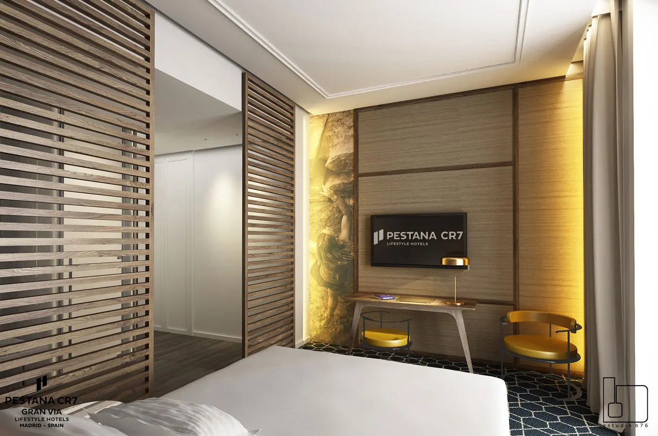 Pestana CR7, el futuro hotel de Cristiano Ronaldo en la Gran Vía. Estudio b76.