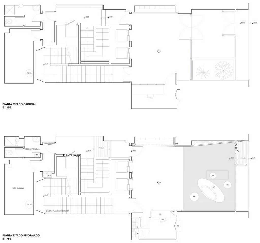 reforma portal, portal diseñado, edificios de alquiler de viviendas, FAME, Fundación alfonso martín escudero, estudio b76, Madrid