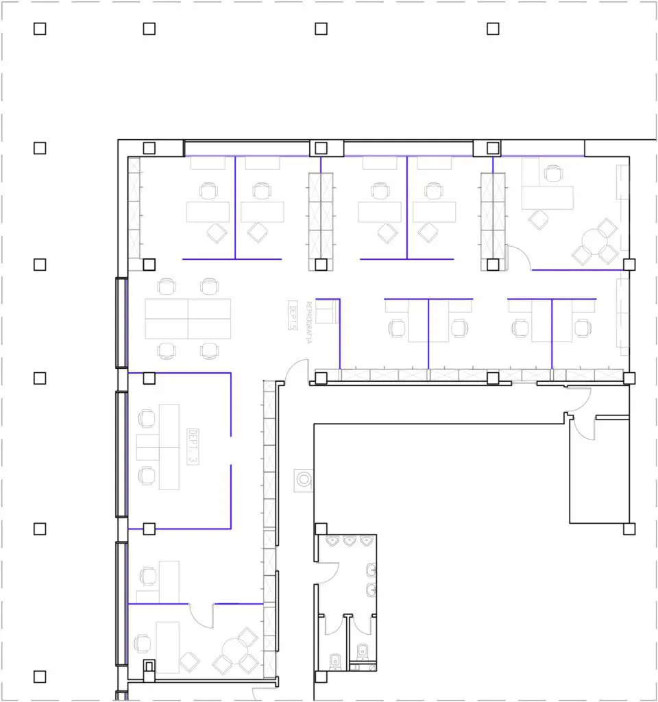 reforma oficinas, instituto geológico y minero de España, FAME, call alenza, estudio b76, Madrid