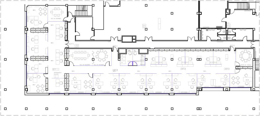 reforma oficinas, instituto geológico y minero de España, FAME, call alenza, estudio b76, Madrid