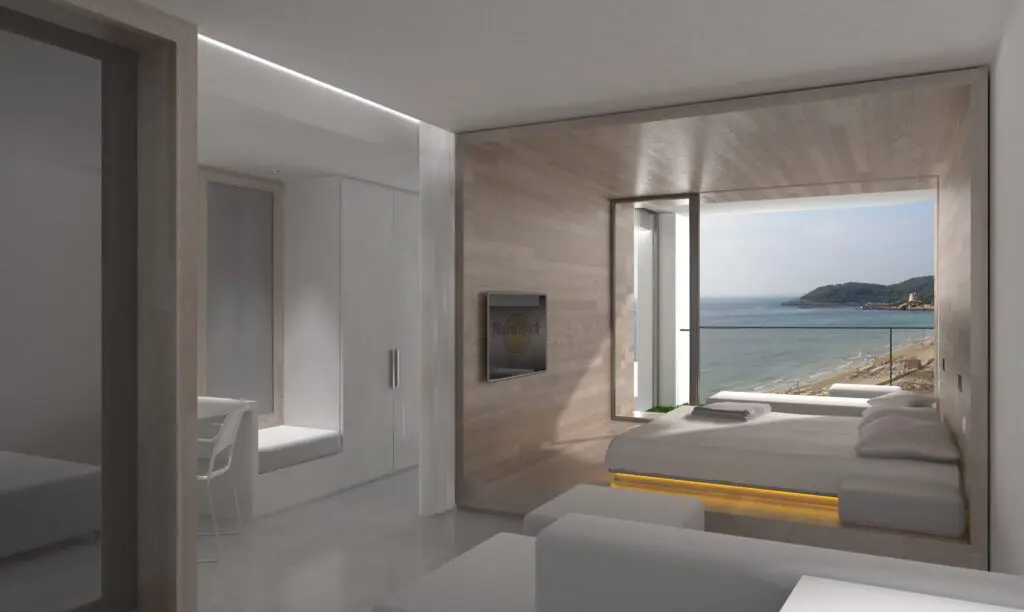 hotel, hotel de playa, palladium hotel group, Hard Rock Hoteles, Ibiza, estudio b76