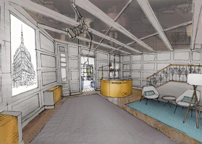 proyecto canalejas, showroom, estudio b76