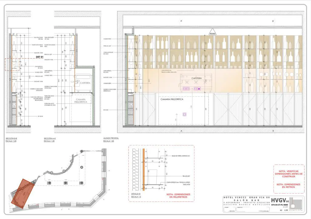 Gastrobar. Vincci Hoteles. Hotel Vincci Via 66. Gran Vía. Madrid. estudio b76