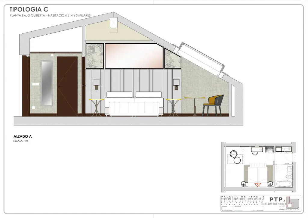 decoración hotelera, interiorismo hotelero, palacio de tepa, nhc palacio de tepa, hotel palacio de tepa, calle san sebastian, madrid estudio b76