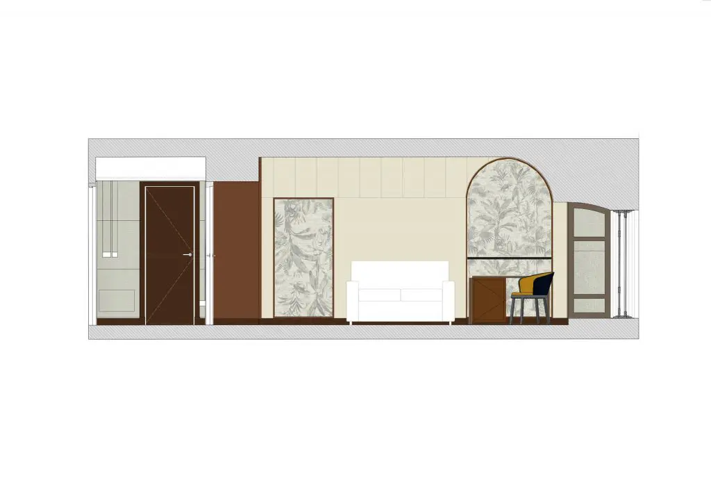 decoración hotelera, interiorismo hotelero, palacio de tepa, nhc palacio de tepa, hotel palacio de tepa, calle san sebastian, madrid estudio b76