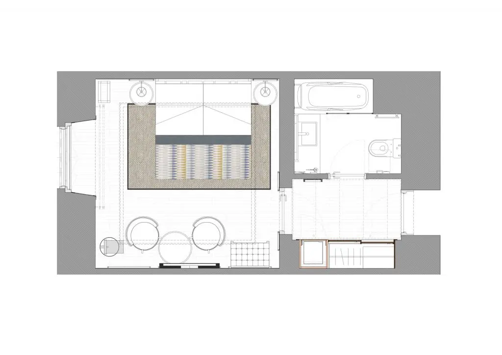 decoración hotelera, interiorismo hotelero, palacio de tepa, nhc palacio de tepa, hotel palacio de tepa, calle san sebastian, madrid estudio b76