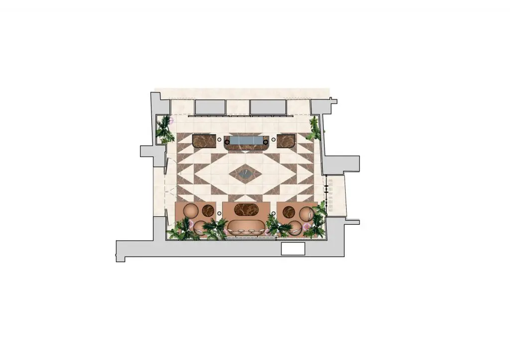 decoración hotelera, interiorismo hotelero, palacio de tepa, nhc palacio de tepa, hotel palacio de tepa, calle san sebastian, madrid estudio b76