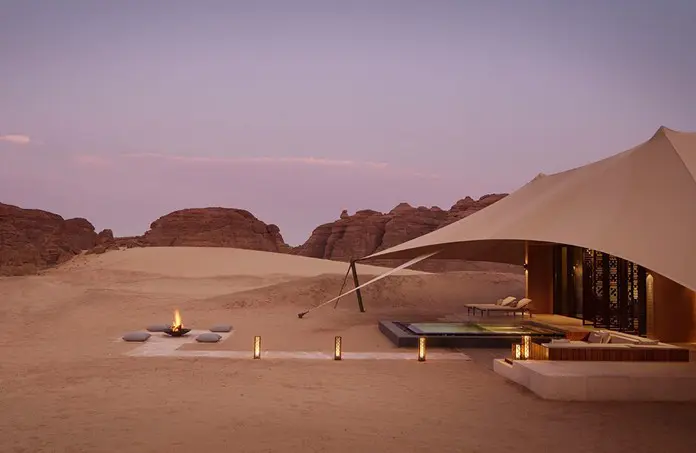 Habitación Banyan Tree Al Ula. Fotografía: Banyan Tree.