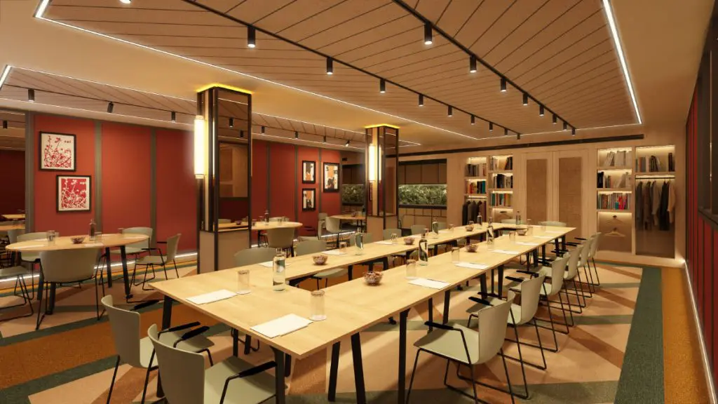 Salón polivalente. Infografía. Hotel Fénix Sevilla. Proyecto Estudio B76